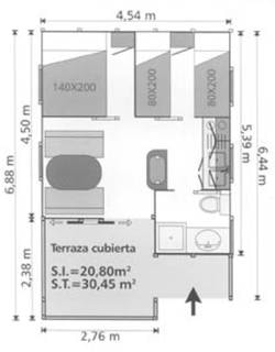 Mietunterkunft - Bungalow Tauro - Campingred El Astral