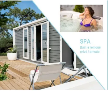Mietunterkunft - Mobilheim  - 2 Zimmer - 2 Badzimmer -  Privilege Club Spa - Camping Marvilla Parks - La Grande Métairie