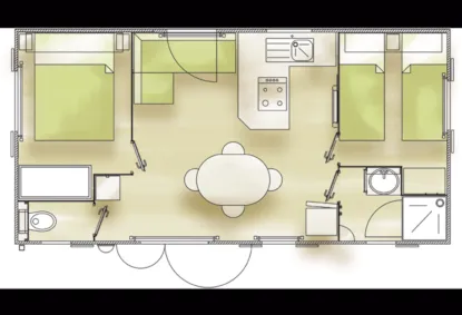 Mobilhome Prestige (2 Habitaciones)