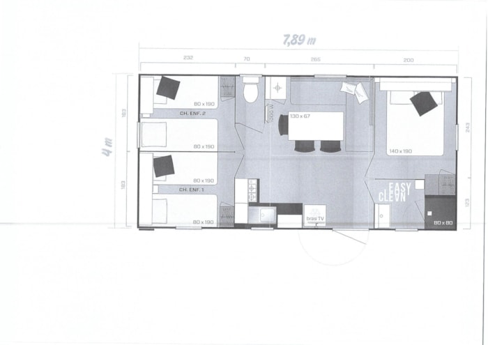 Mobil Home 6 Places 3 Chambres Gamme Premium Climatisé