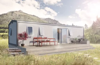 Mietunterkunft - Mobilheim 4 Schlafzimmer Premium Klimaanlage - Camping Sous Doriat