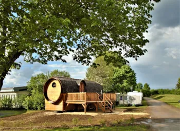 Mietunterkunft - Willkommensfass - Camping Le Champ de Mars