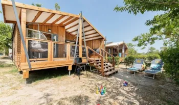Mietunterkunft - Ultimate Hütte Modèle Plus - 32 M² - 3 Schlafzimmer - Camping Marvilla Parks - Domaine La Yole