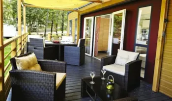 Mietunterkunft - Ultimate Mobile-Home - 40 M² - 3 Schlafzimmer - Erhöhte Terrasse - Camping Marvilla Parks - Domaine La Yole