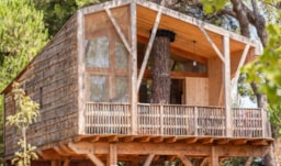Location - Cabane Perchée Premium - 2 Chambres - Clim - Homair-Marvilla - Domaine La Yole Camping Resort & Spa