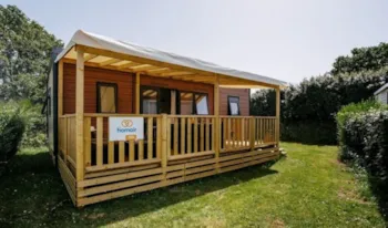Mietunterkunft - Mobilheim  Premium - 32 M² - 3 Schlafzimmer - Erhöhte Terrasse - - Camping Marvilla Parks - Domaine La Yole