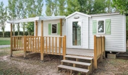 Mietunterkunft - Mobil-Home Comfort Modèle Xl - 27 M² - 2 Schlafzimmer - Clim - Erhöhte Terrasse - Homair-Marvilla - Domaine La Yole Camping Resort & Spa