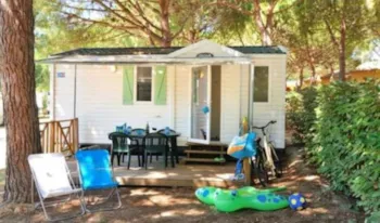 Mietunterkunft - Mobilheim  Comfort - 21 M² - 2 Schlafzimmer - Clim - Einzelterrasse - Camping Marvilla Parks - Domaine La Yole