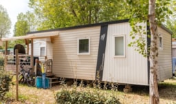 Huuraccommodatie(s) - Stacaravan Comfort Modèle Xl - 26 M² - 2 Kamers - Enkel Terras - Homair-Marvilla - Domaine La Yole Camping Resort & Spa