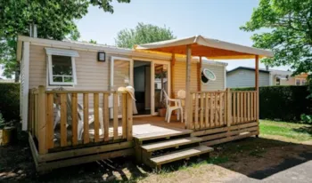 Mietunterkunft - Mh Comfort Modèle Xl - 34  M² - 3 Schlafzimmer - Nicht Überdachte, Erhöhte Terrasse - Camping Marvilla Parks - Domaine La Yole
