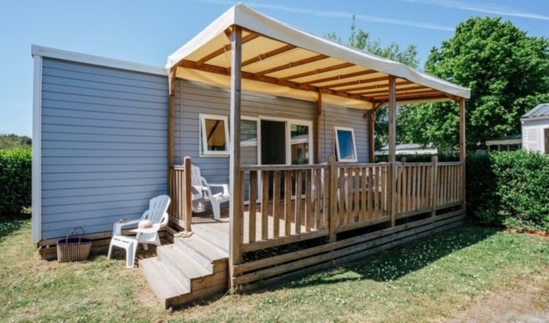 Stacaravan  Comfort - 32 m² - 3 slaapkamers - Verhoogd terras