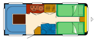 Rental Caravan for Dog Owners „Knaus Südwind 530 TK“ — 8