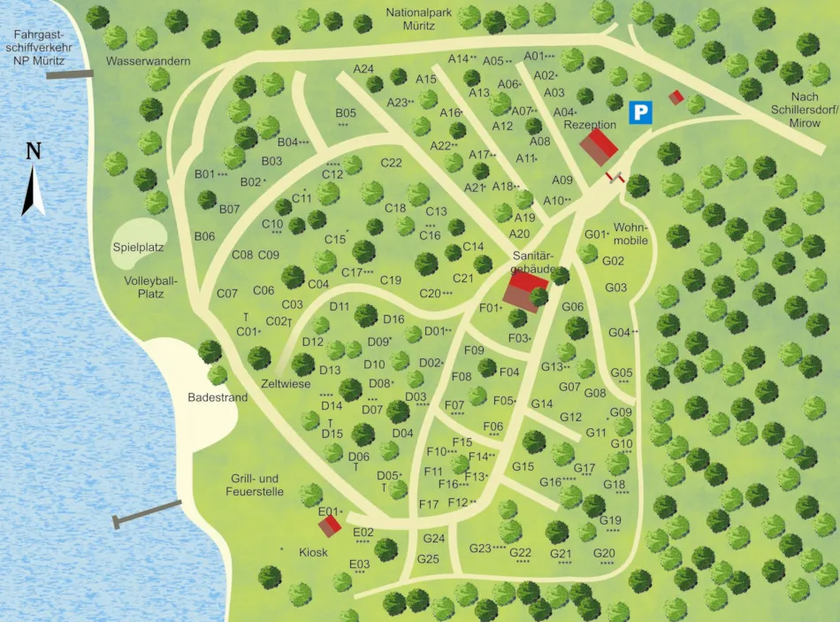 Campingplatz am Leppinsee