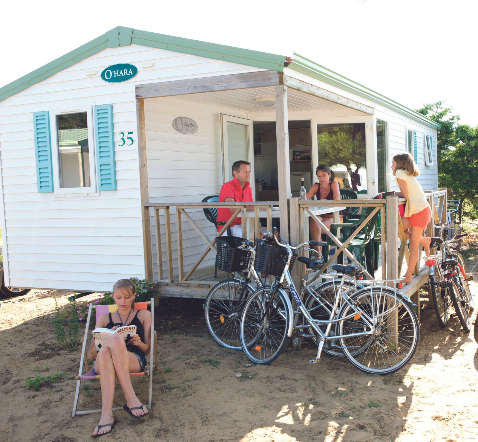 Location - Mobil-Home Loggia Éco 4/6 Personnes - Camping Le Petit Rocher