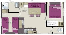 Mobilhome 2 Super Mercure Famille 4 Pers.