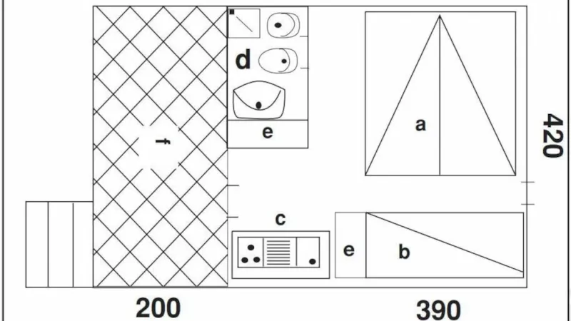 Bungalow En Dur - Une Pièce