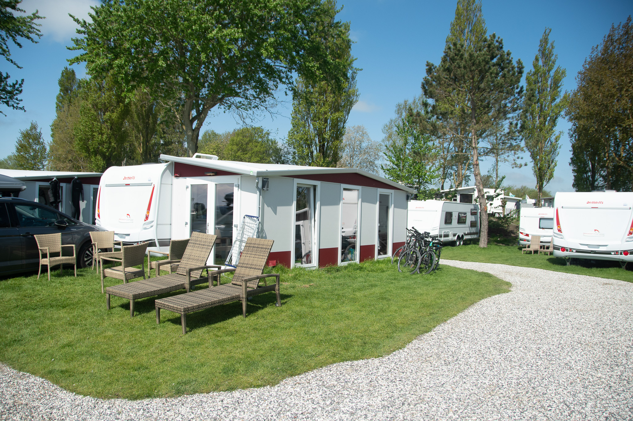 Location - Caravane Cat. 0+, 2 Adultes + 3 Enfants Ou 4 Adultes - Camping- und Ferienpark Wulfener Hals-Fehmarn