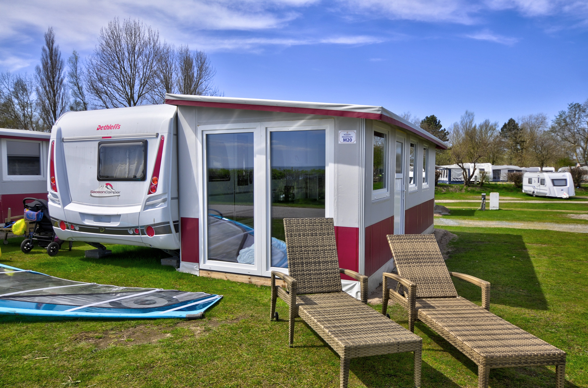 Location - Caravane Cat. 0, 2 Adultes + 3 Enfants - Camping- und Ferienpark Wulfener Hals-Fehmarn