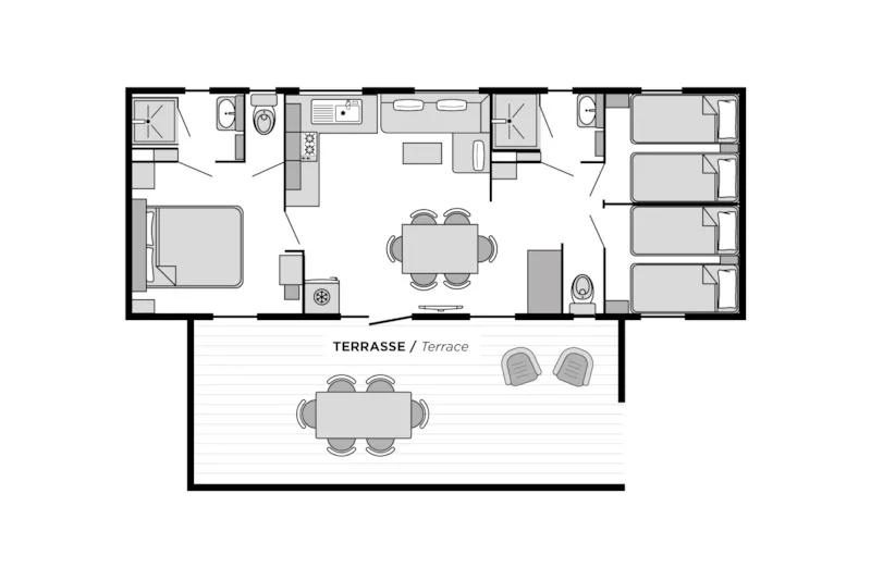 Cottage Toscane Confort Climatisé / D