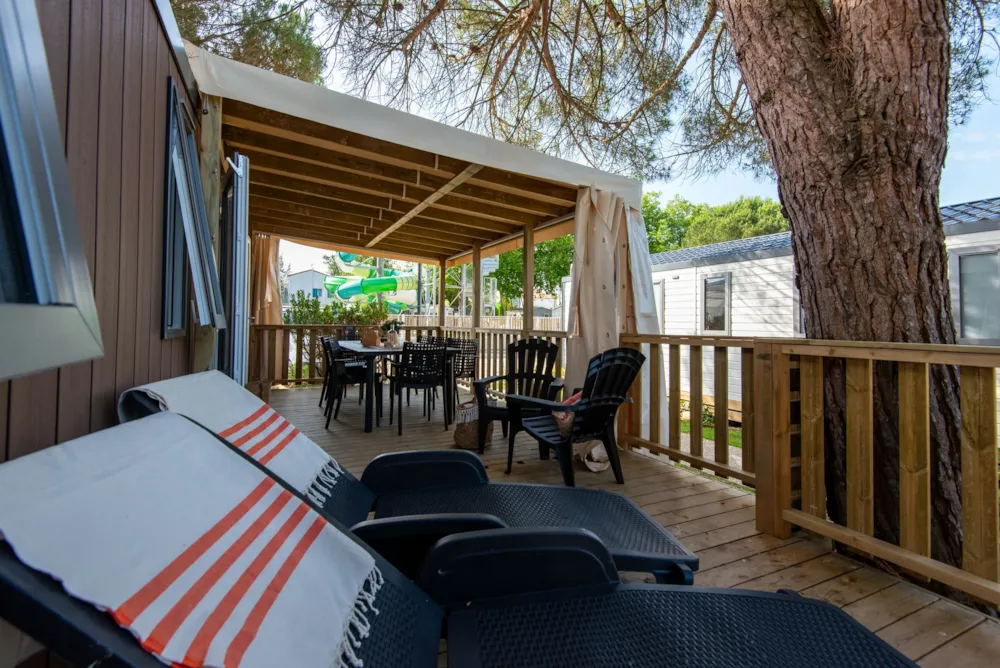 Location - Cottage Tribu Confort Climatisé / S - Camping Club Pontaillac Plage - MS Vacances