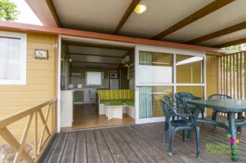Mietunterkunft - Bungalow Rocigalgo - Camping  El Mirador de Cabañeros