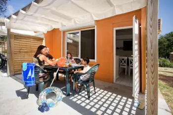 Mietunterkunft - Klimatisiertes Haus Zwei Räume Cabine - M26c - Camping Tohapi - Le Domaine d'Anghione