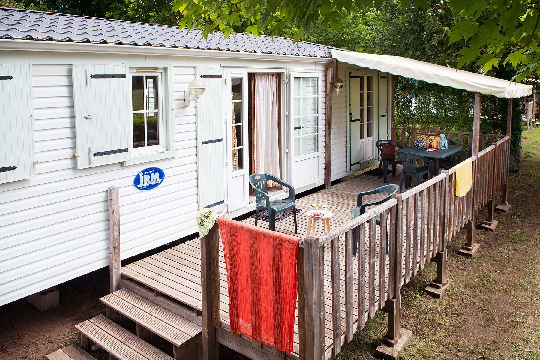 Accommodation - Mobile-Home Emeraude 2 Bedrooms - Camping du Bournat