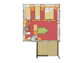 Accommodation - Chalet 5 Pers, Non Smoker, No Pets Allowed - Camping auf Kengert
