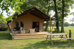 Location - Tente Safari De Luxe - Camping Les 2 Lacs