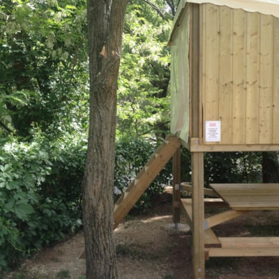 Cabin CAMPETOILE 5m² with river view (without sanitary facilities)