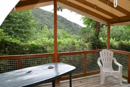 Mietunterkunft - Ausgestattetes Zelt Ecolodge Sahari 19M² (Ohne Sanitäre Anlagen) - image n°4 - Camping la Charderie