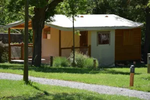 Locatif - Tente équipée Ecolodge SAHARI 19m² (sans sanitaires) - Camping la Charderie