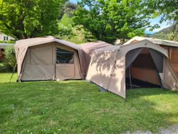 Mietunterkunft - Ausgestattetes Zelt – Großes Modell 'Bereit Zum Campen' New 2025 - Camping la Charderie