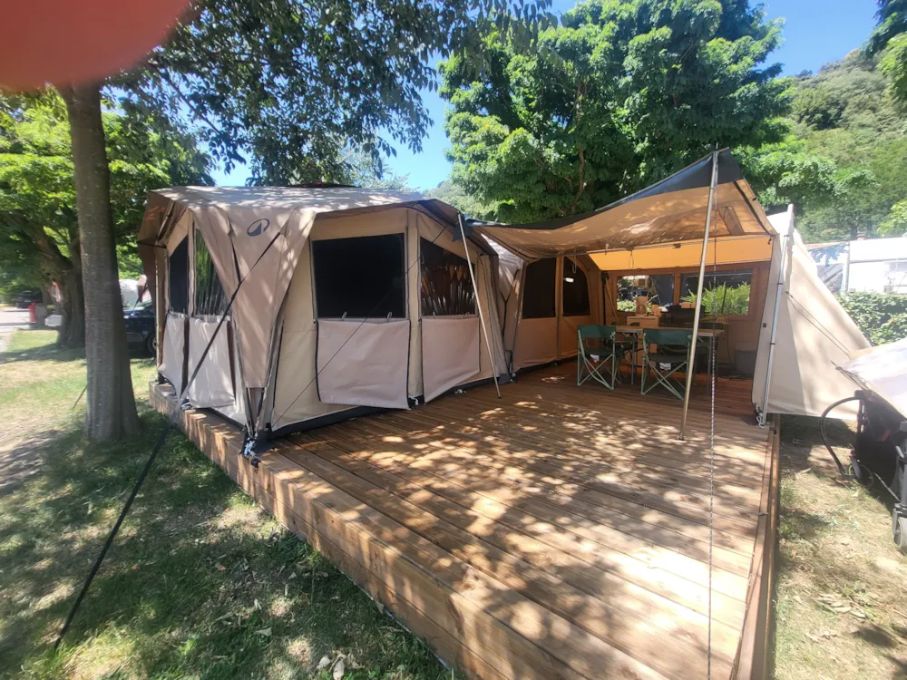 Location - Tente Équipée – Grand Modèle "Prêt À Camper" 2025 - Camping la Charderie