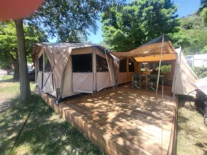 Locatif - Fully Equipped Tent – Large "Ready to Camp" Model 2025 - Camping la Charderie