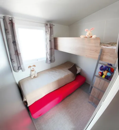 Accommodation - Wooden Tithome 2015 Without Sanitary Facilities - 2 Bedrooms (2) - image n°3 - Camping de Laborie