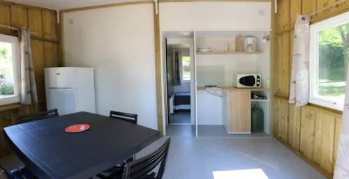 Accommodation - Wooden Tithome 2015 Without Sanitary Facilities - 2 Bedrooms (2) - image n°2 - Camping de Laborie