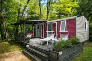 Locatif - Mobilheim Super Mercure Riviera - 2 Zimmer + Klimaanlage + TV (2) - Camping de Laborie