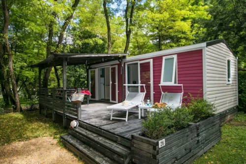 Accommodation - Mobile-Home Super Mercure Riviera - 2 Bedrooms + Air-Conditioning + Tv (2) - image n°1 - Camping de Laborie
