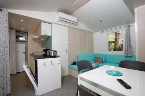 Mietunterkunft - Mobilheim Super Cordelia Rivièra Premium - 3 Zimmer - image n°2 - Camping de Laborie