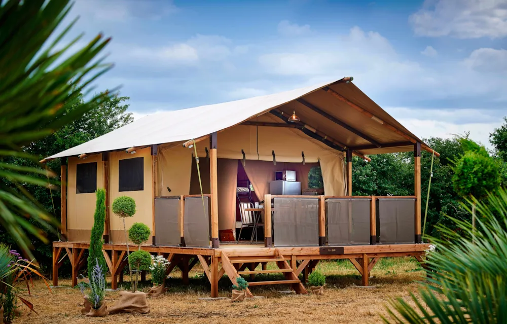 Location - Tente Lodge Kenya 2 Chambres 2/5 - Nouveauté 2025 - Camping de Laborie
