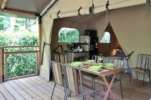 Accommodation - Insolite Nature Tente Lodge Kenya 2 Chambres 2/5 - - image n°3 - Camping de Laborie