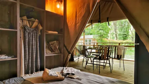 Accommodation - Insolite Nature Tente Lodge Kenya 2 Chambres 2/5 - - image n°5 - Camping de Laborie