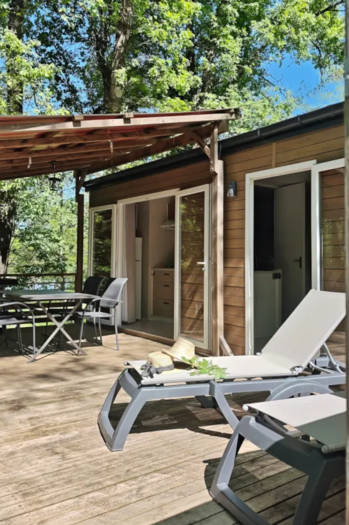 Accommodation - Mobile-Home Super Mercure Riviera - 2 Bedrooms + Air-Conditioning + Tv (2) - image n°2 - Camping de Laborie