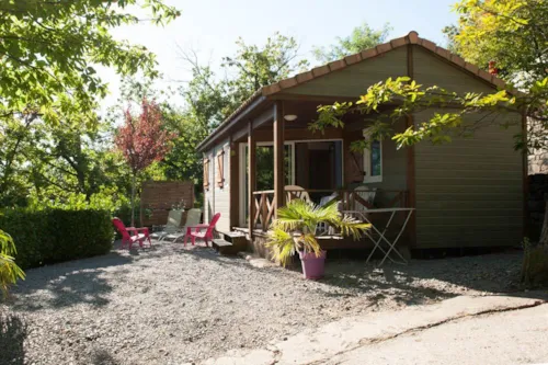 Location - Chalet Fabre Gamme Confort Mercredi A Mercredi En Saison - image n°7 - CAMPING LES CHATAIGNIERS
