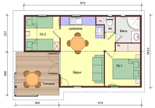 Location - Chalet Alizé Xl - image n°10 - Camping Les Arches