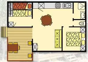 Location - Chalet Edelweiss - image n°8 - Camping Les Arches