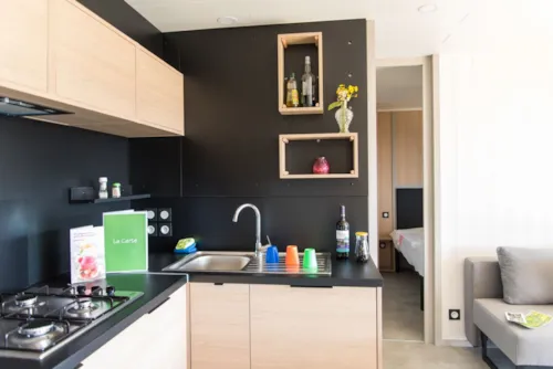 Huuraccommodatie(s) - Chalet Confort 38M² - image n°4 - Camping Les Arches
