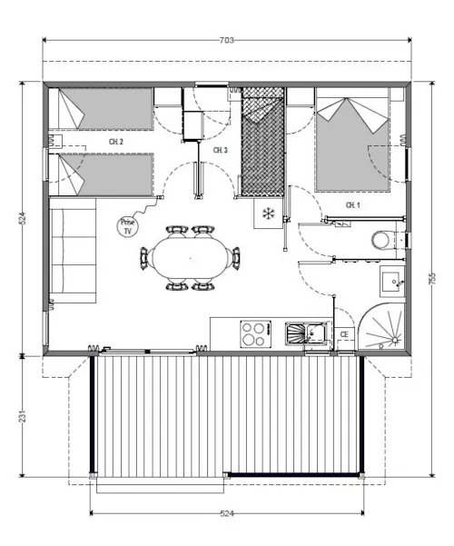 Accommodation - Chalet Détente - image n°6 - Camping Les Arches