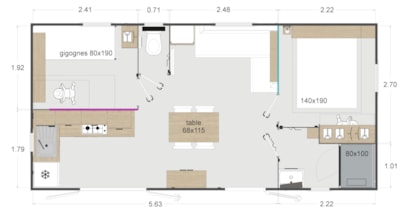 Mobile Home Superieur2 bedrooms